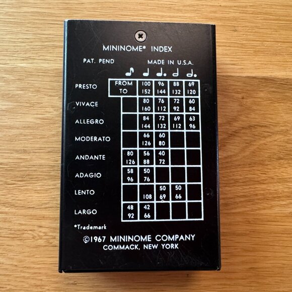 Vintage Mininome Miniature Electronic Metronome with Case, Circa 1967 - Picture 10 of 16